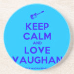 [Electric guitar] keep calm and love vaughan  Coasters