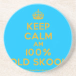 [Crown] keep calm am 100% old skool  Coasters