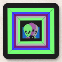 Coasters Alien Tres Amigos Gaming Beam Coaster
