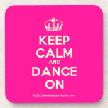 [Dancing crown] keep calm and dance on  Coasters (Cork)