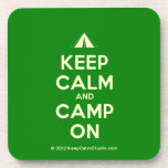 [Tent] keep calm and camp on  Coasters (Cork)
