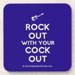 [Electric guitar] rock out with your cock out  Coasters (Cork)