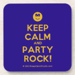 [Smile] keep calm and party rock!  Coasters (Cork)