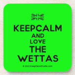[UK Flag] keepcalm and love the wettas  Coasters (Cork)