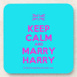 [UK Flag] keep calm and marry harry  Coasters (Cork)
