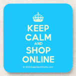 [Crown] keep calm and shop online  Coasters (Cork)