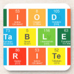 Periodic Table Writer Coasters (Cork)