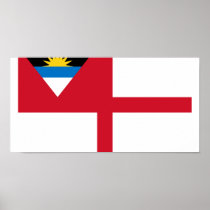 Coastguard Ensign Of Antigua And Barbuda, Antigua Poster