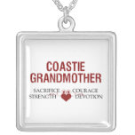 Coastie Grandmother Sacrifice, Strength, Courage Pendants