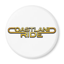 Coastland Ride - name logo Fridge Magnets