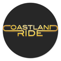 Coastland Ride - name logo Stickers