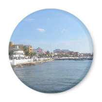 Coastline of Cozumel Mexico magnets by Dobiemom Coastline of Cozumel Mexico magnets