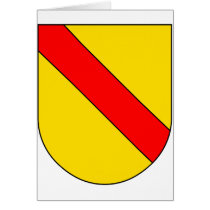 Coat Arms Baden Germany Official Symbol Heraldry Card