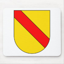 Coat Arms Baden Germany Official Symbol Heraldry Mouse Pad