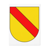 Coat Arms Baden Germany Official Symbol Heraldry Postcard