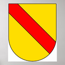 Coat Arms Baden Germany Official Symbol Heraldry Print
