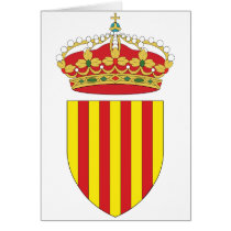 Coat Arms Cataluña Official Spain heraldry Symbol Cards