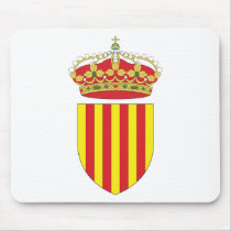 Coat Arms Cataluña Official Spain heraldry Symbol Mouse Pads