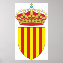 Coat Arms Cataluña Official Spain heraldry Symbol Print