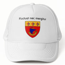coat-arms-cleaned, Fluctuat nec mergitur hats