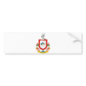 Coat  Arms Colima Official Mexico Heraldry Symbol bumper stickers