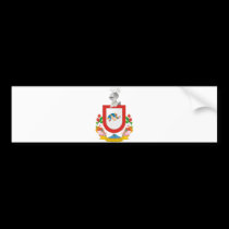 Coat  Arms Colima Official Mexico Heraldry Symbol bumper stickers