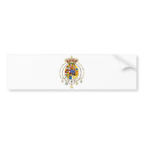 Coat  Arms Kingdom of Two Sicilies Official Italy Bumper Stickers