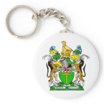 Coat Arms Rhodesia Official Heraldry Symbol Africa Keychain