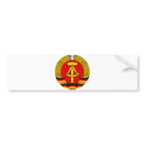 Coat of arms East Germany Official Heraldry Symbol Bumper Sticker
