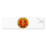 Coat of arms East Germany Official Heraldry Symbol Bumper Sticker