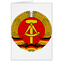 Coat of arms East Germany Official Heraldry Symbol Card