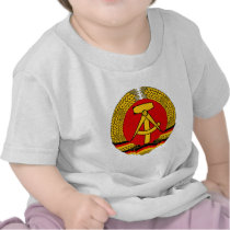 Coat of arms East Germany Official Heraldry Symbol Tee Shirts