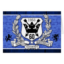Coat of Arms Family Crest 60th Birthday Cards