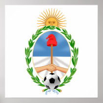 Coat of Arms futbol La Albiceleste gifts Posters