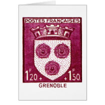 Coat of Arms, Grenoble France Cards