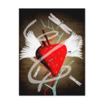 Coat of arms heraldic love hope dreams Postcard