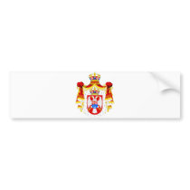 Coat of arms Kingdom of Yugoslavia Official Symbol Bumper Stickers