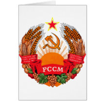 Coat of arms Moldova Official Heraldry Symbol Logo Greeting Card