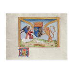 Coat of Arms of Anne of Brittany  1515 Postcard
