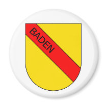 Coat of arms of Baden with writing Fridge Magnet