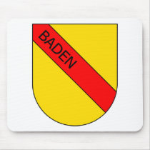 Coat of arms of Baden with writing Mousepads