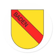 Coat of arms of Baden with writing Stickers
