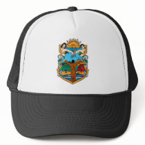 Coat of Arms of Baja California Mexico Official Mesh Hats