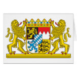 Coat of Arms of Bavaria Official Germany Symbol cards