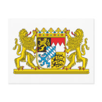 Coat of Arms of Bavaria Official Germany Symbol Postcard