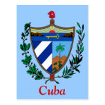 Coat of arms of Cuba Postcard