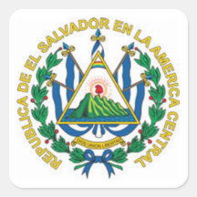 Coat of Arms of El Salvador Sticker