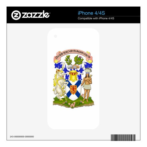 Coat Of Arms Of Nova Scotia Skins For iPhone 4S