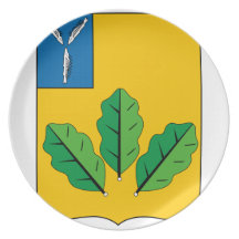 Coat of Arms of Novoburassky rayon Party Plate
