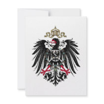Coat of Arms of the German Empire (1889-1918) Personalized Invites